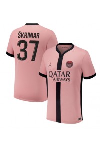 Paris Saint-Germain Milan Skriniar #37 Jalkapallovaatteet Kolmaspaita 2024-25 Lyhythihainen